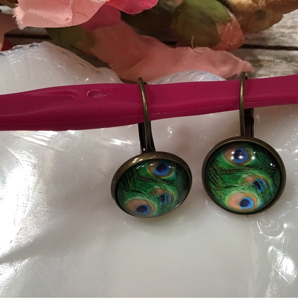 Peacock Earrings - Picture 4 of 7